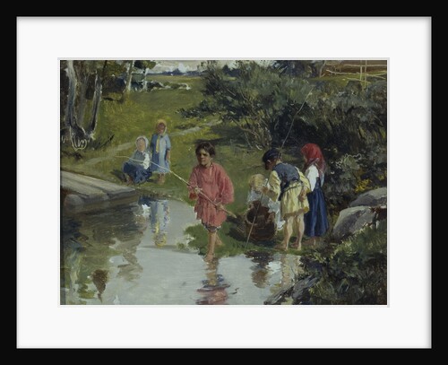 Children Fishing, 1882 by Illarion Mikhailovich Pryanishnikov