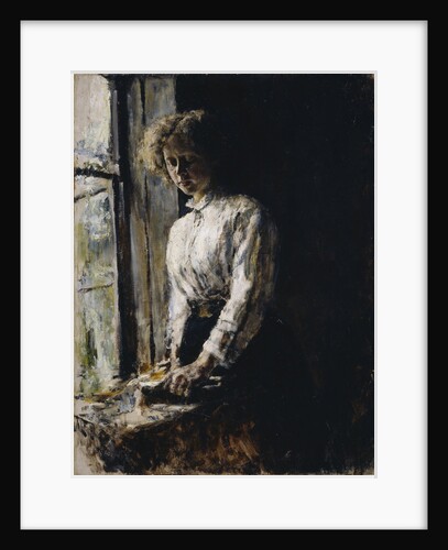 At the window. Portrait of Olga Fyodorovna Trubnikova, 1886 by Valentin Alexandrovich Serov