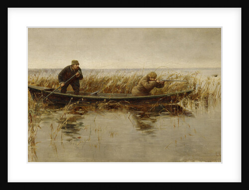 Duck hunt, Second Half of the 19th century by S. Silvanovich