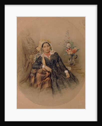 Portrait of Baroness Iuliania Ivanovna Klodt von Jürgensburg, 1845 by Pyotr Fyodorovich Sokolov