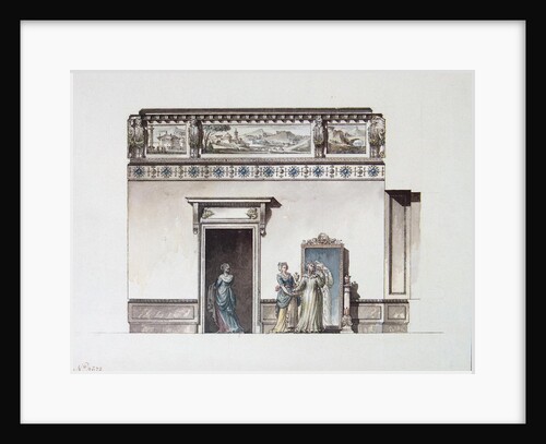 The Pavlovsk Palace. Design for the dressing room, End 1790s by Giacomo Antonio Domenico Quarenghi