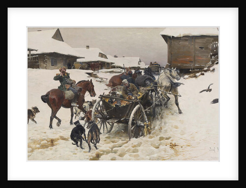 Departure for the Hunt by Jozef Brandt