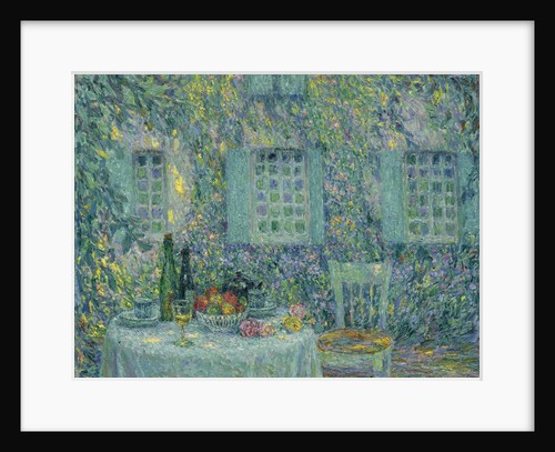 The Table. The Sun on the Leaves, Gerberoy, 1917 by Henri Le Sidaner