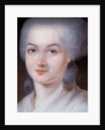 Portrait of Olympe de Gouges (Detail), Late 18th century by Alexandre Kucharski