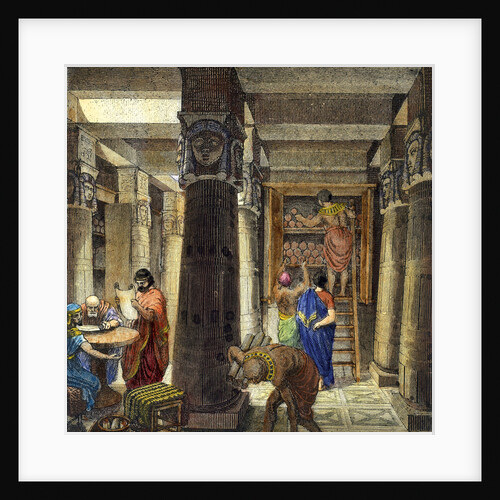 The Library of Alexandria, 1876 by Anonymous