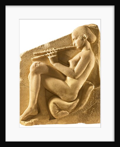 An aulos player. Altar of Aphrodite, so-called Ludovisi Throne, Left-hand panel, ca 430 BC by Classical Antiquities