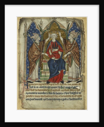 The coronation of King Henry III, 13th century by Anonymous
