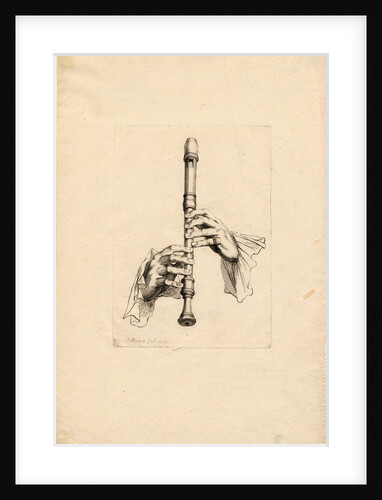 Recorder Players Hands, um 1700 by Bernard Picart