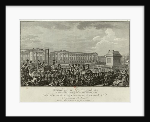 The Execution of Louis XVI in the Place de la Revolution on 21 January 1793, 1794 by Isidore Stanislas Helman