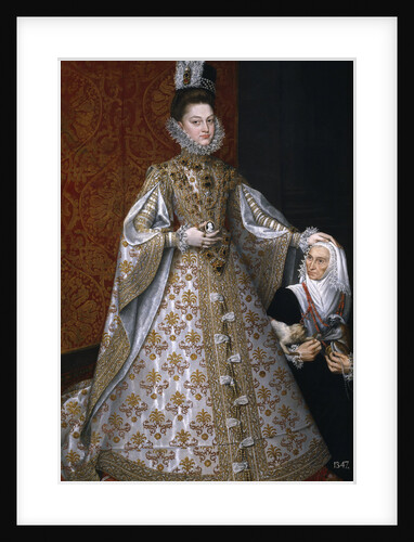 The Infanta Isabel Clara Eugenia with the Dwarf, Magdalena Ruiz, 1585-1588 by Alonso Sánchez Coello