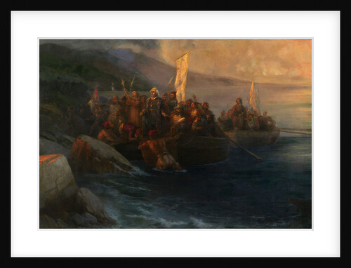 The Disembarkation of Christopher Columbus on San Salvador, 12th October 1492, 1892 by Ivan Konstantinovich Aivazovsky