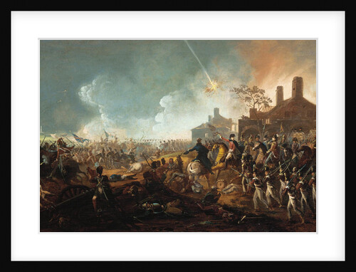 The Duke of Wellington at la Haye Sainte. The Battle of Waterloo by William Sadler