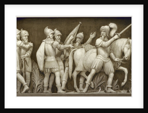 Pizarro Going to Peru (The frieze in the Rotunda of the United States Capitol), 1860-1873 by Constantino Brumidi