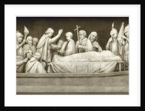 Burial of Hernando De Soto (The frieze in the Rotunda of the United States Capitol), 1860-1873 by Constantino Brumidi