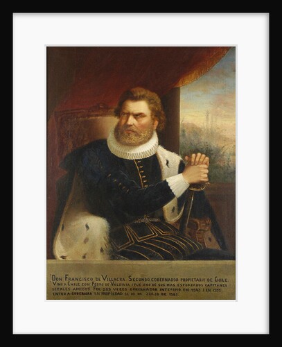 Portrait of Francisco de Villagra, 1873 by Pedro León Carmona