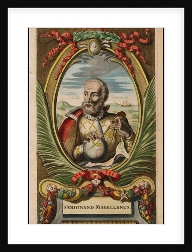 Portrait of Ferdinand Magellan, 1671 by John Ogilby