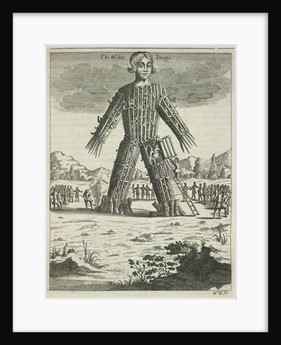 Wicker man (from Britannia Antiqua Illustrata by Aylett Sammes), 1676 by Anonymous