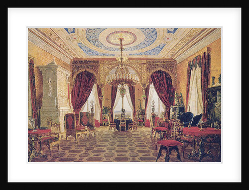 Drawing room in the Manor House Grafskaya Slavyanka of Countess Julia Samoilova, Mid of the 19th c by Anonymous