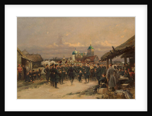 Singers of the Life-Guards 4th The Imperial Familys Rifle Battalion at Tsarskoye Selo, 1889 by Édouard Detaille