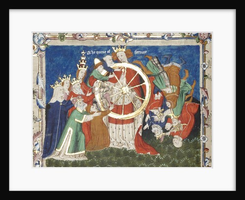 The Wheel of Fortune (from an manuscript of Troy Book by John Lydgate), Mid of the 15th century by Anonymous
