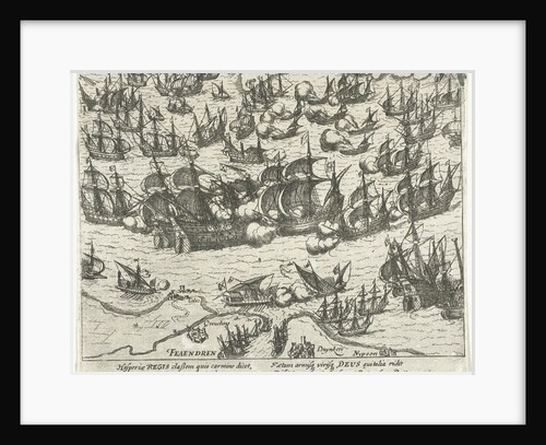 The sinking of the Spanish Armada in 1588, 1613-1615 by Frans Hogenberg