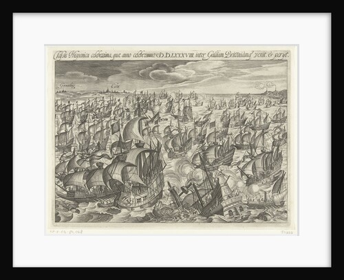The sinking of the Spanish Armada in 1588, 1601 by Anonymous
