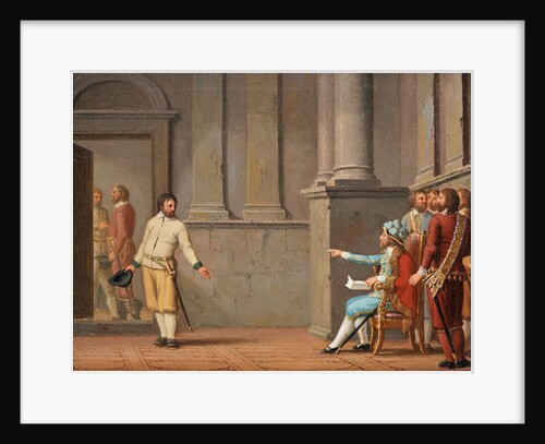 Engelbrekt Engelbrektsson before Eirik III, 1805 by Pehr Hilleström