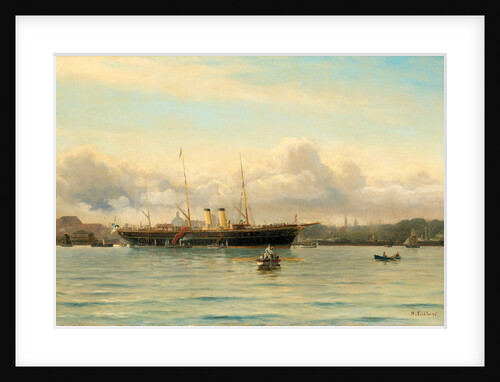 Imperial Yacht Polestar in Copenhagen Harbour by Holger Peter Svane Lübbers