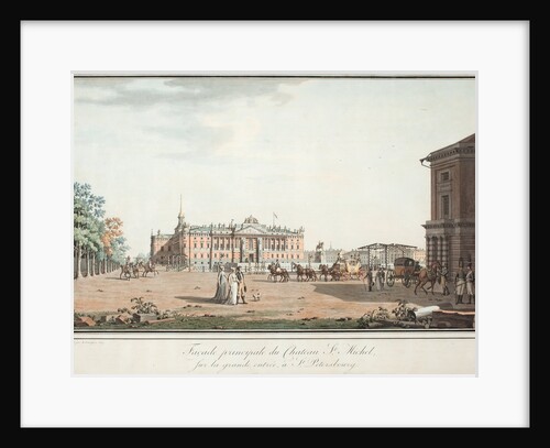 View of the Michael Palace in St. Petersburg, ca 1806 by Benjamin Paterssen