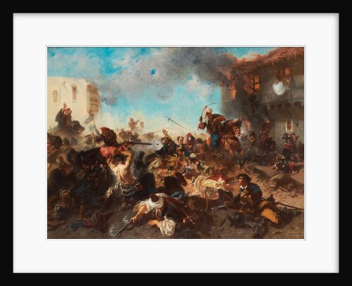 The Skirmish at Bender (Kalabaliken i Bender), 1877 by Charles Édouard Armand-Dumaresq