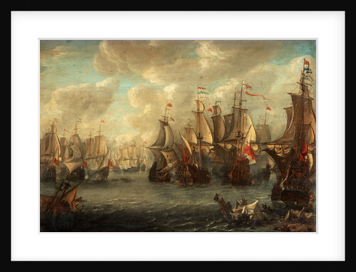 The Raid on the Medway, 1667 by Pieter Cornelisz van Soest