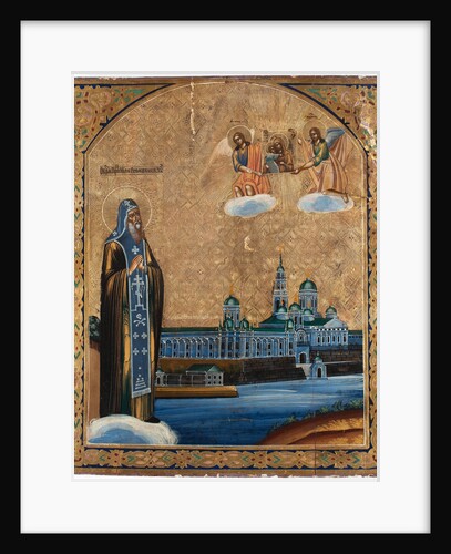 Saint Nilus of Lake Seliger, 1800s by Russian icon