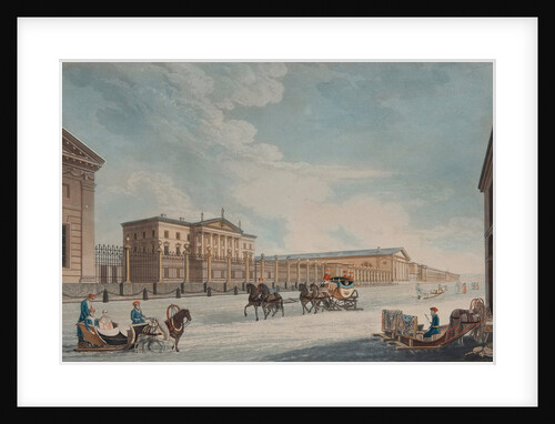 View of the Imperial Bank and the Shops at St. Petersburg, 1815 by Matthew Dubourg