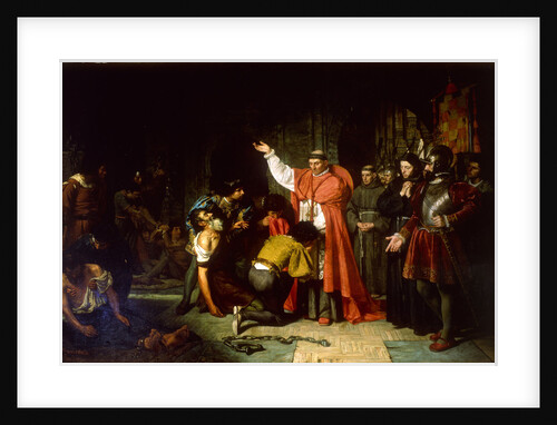 The liberation of Christian prisoners of Oran by Cardinal Cisneros, 1869 by Francisco Jover y Casanova