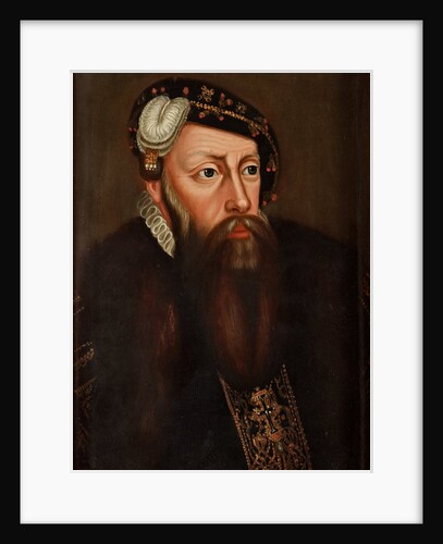 Portrait of the King Gustav I of Sweden by Ulrika Fredrika Pasch