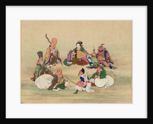 Seven Lucky Gods, ca 1878 by Anonymous
