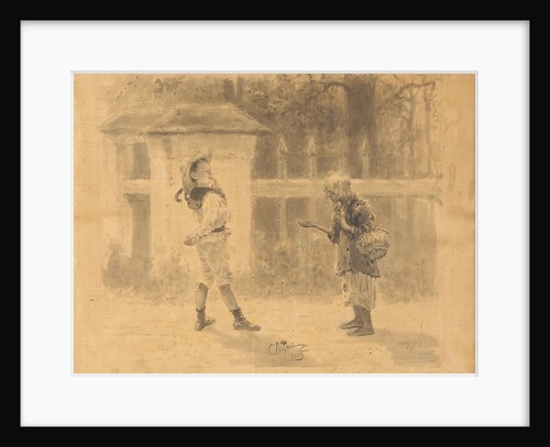 Girl begging, 1889 by Ilya Yefimovich Repin