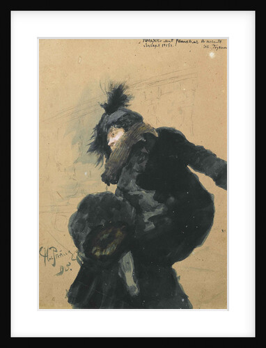Woman in Fur Coat, 1915 by Ilya Yefimovich Repin