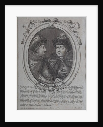 The Tsars Ivan Alexeyevich and Peter Alexeyevich of Russia by Nicolas de Larmessin
