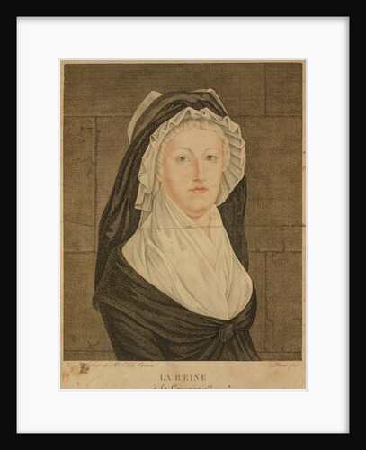 Marie Antoinette at the Conciergerie as Prisoner, 1793 by Jean-Louis Prieur
