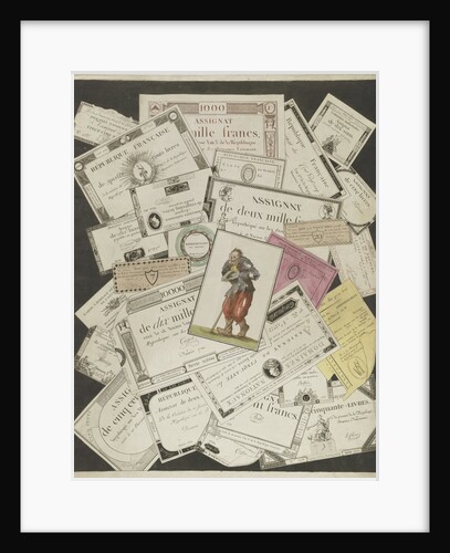 Trompe loeil with the Assignats, c. 1796 by Joseph Hunin