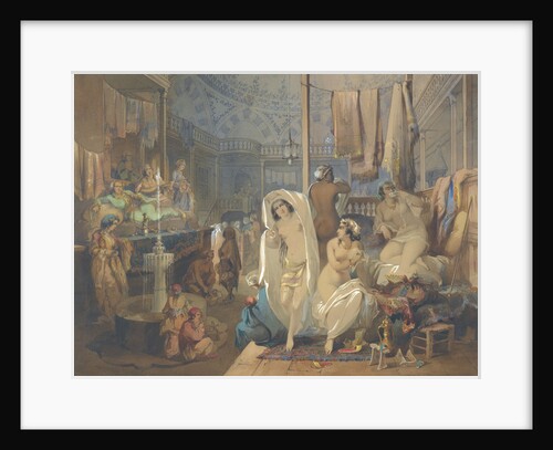 In the Hammam, 1854 by Amedeo Preziosi