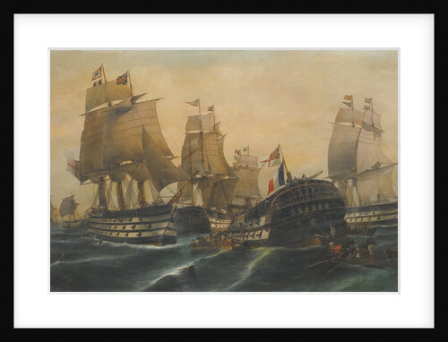 The Battle of Trafalgar by Constantinos Volanakis