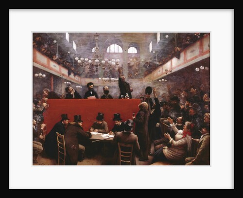At the Graffard Meeting Hall (Réunion à la salle Graffard), 1884 by Jean Béraud