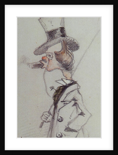 Dandy with a Cigar (Dandy au Cigare), ca 1857 by Claude Monet