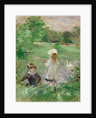 On the lakeside (Au bord du lac), 1883 by Berthe Morisot