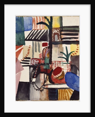 Man with Donkey (Tunisia), 1914 by August Macke