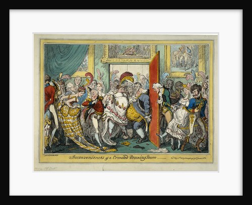 The Inconveniences of a Crowded Drawing Room, 1818 by George Cruikshank