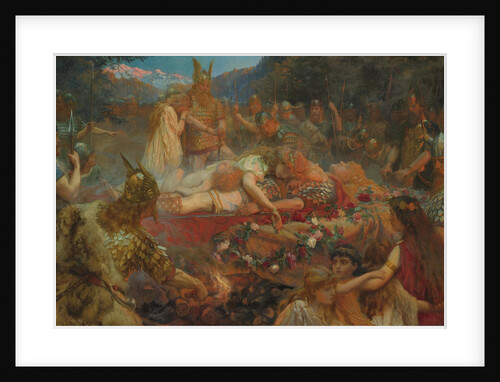 Death of a Viking warrior, 1909 by Charles Ernest Butler