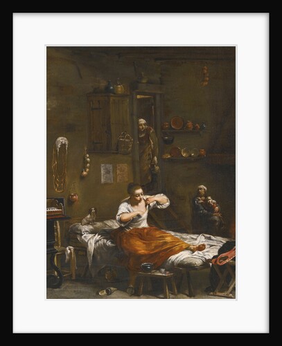 The Flea Hunt by Giuseppe Maria Crespi